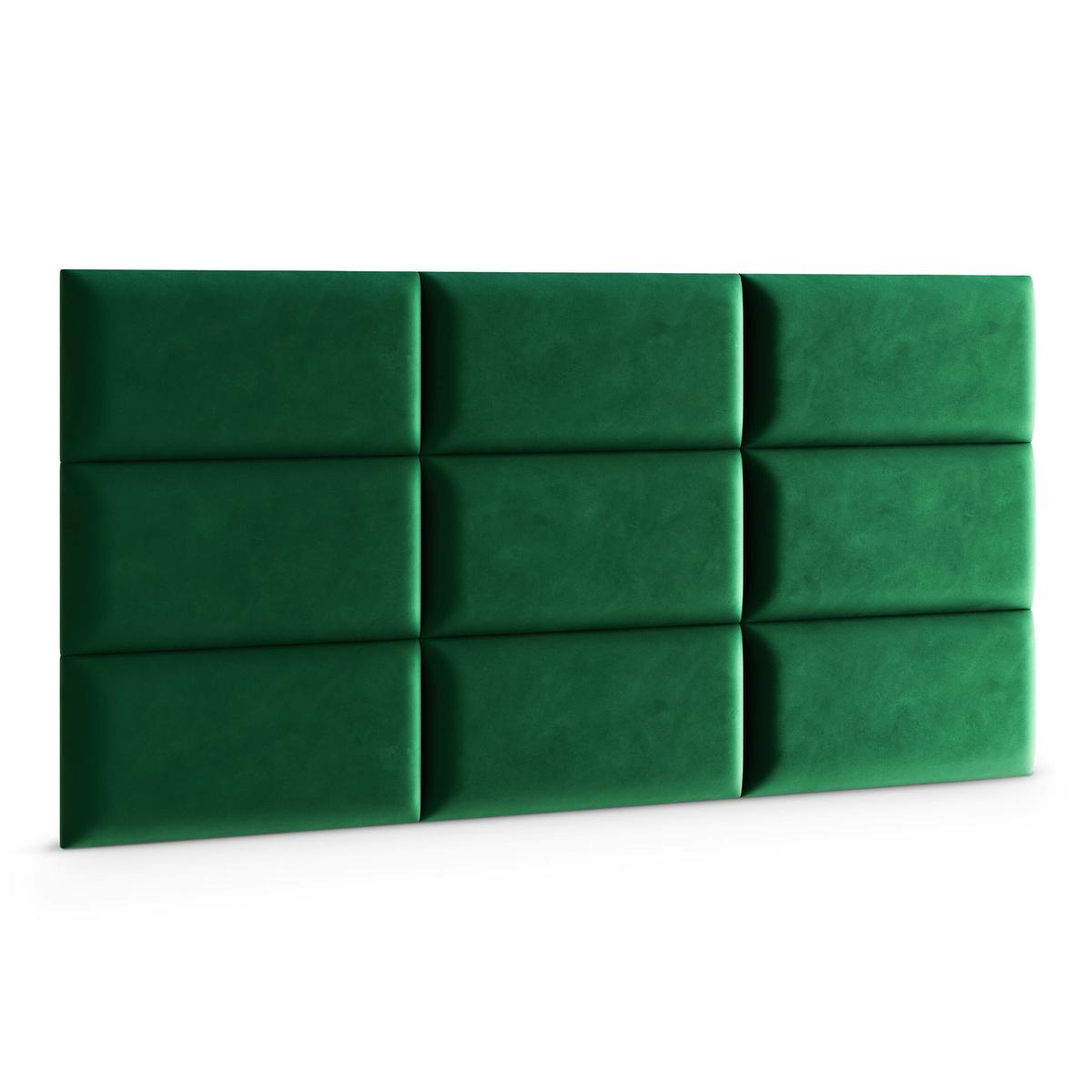 Panele tapicerowane 60x30 na ścianę magic velvet butelkowa zieleń nr. 3