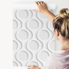 Tapeta Geometryczne KOŁA Kształty 3D do Biura  - Miniaturka zdjęcia nr 6