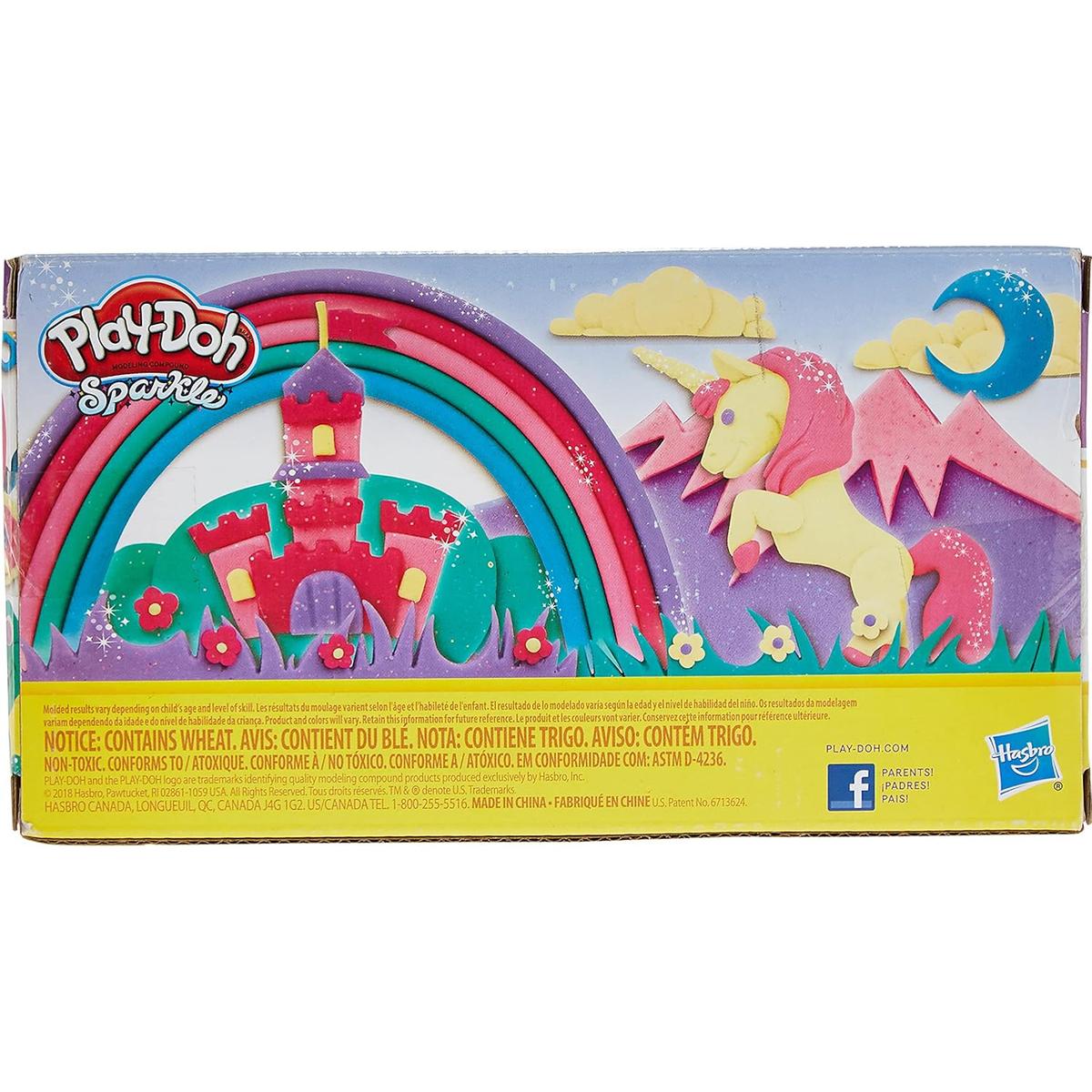 Ciastolina zestaw kolorowych tub 6-pak a5417 play-doh sparkle błyszcząca dla dziecka nr. 5