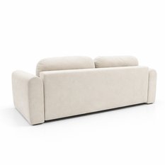 Kanapa rozkładana ITALY 250x100x82 cm LOOP trzyosobowa sofa z funkcją spania kremowa - Miniaturka zdjęcia nr 7