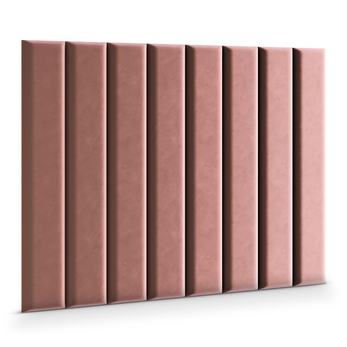 Panele tapicerowane 100x20 cm na ścianę magic velvet brudny róż nr. 3