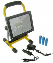 Halogen przenośny lampa 50W LED na budowę do ogródka żółty - Miniaturka zdjęcia nr 1