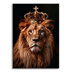 Obraz Na Płótnie Lew Zwierzę Król Abstrakcja 20x30 Do Salonu - Miniaturka zdjęcia nr 2