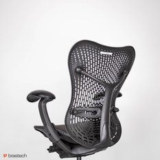 Fotel biurowy Herman Miller Mirra – ergonomiczny, odnowiony, siatkowe siedzisko, elastomerowe oparcie, 3D podłokietniki - Miniaturka zdjęcia nr 11