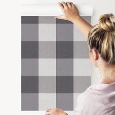 Tapeta w Rolce 10m Szara KRATA Nowoczesny Wzór 53x1000  - Miniaturka zdjęcia nr 8