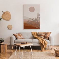 Obraz Do Sypialni Pustynia Pejzaż Palma Natura Styl Boho Abstrakcja 80x120cm - Miniaturka zdjęcia nr 3