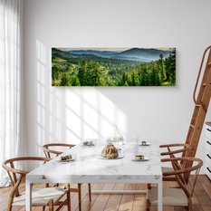 Obraz Panoramiczny Do Salonu LAS Góry Krajobraz Efekt 3D Natura 145x45cm - Miniaturka zdjęcia nr 3