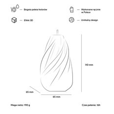 Świeca Soft Twist Steel Medium - Miniaturka zdjęcia nr 3