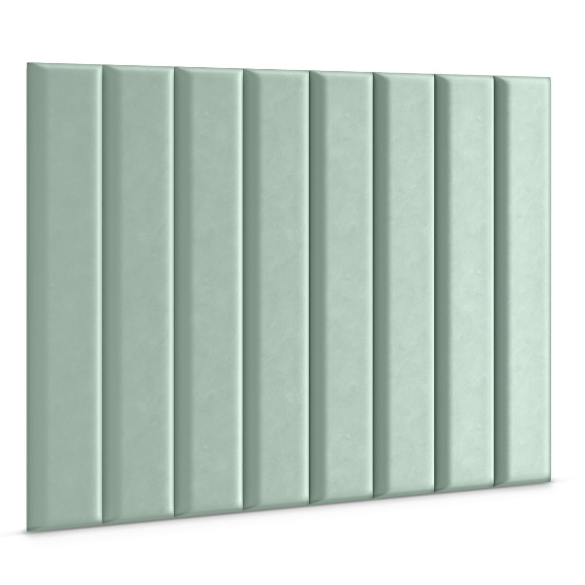 Panele tapicerowane 100x20 na ścianę wezgłowie miętowy nr. 3