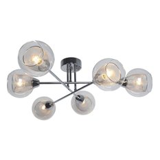 Lampa sufitowa K-JSL-1302/6 FONS 72x21x72 cm do sypialni lub pokoju chrom - Miniaturka zdjęcia nr 1