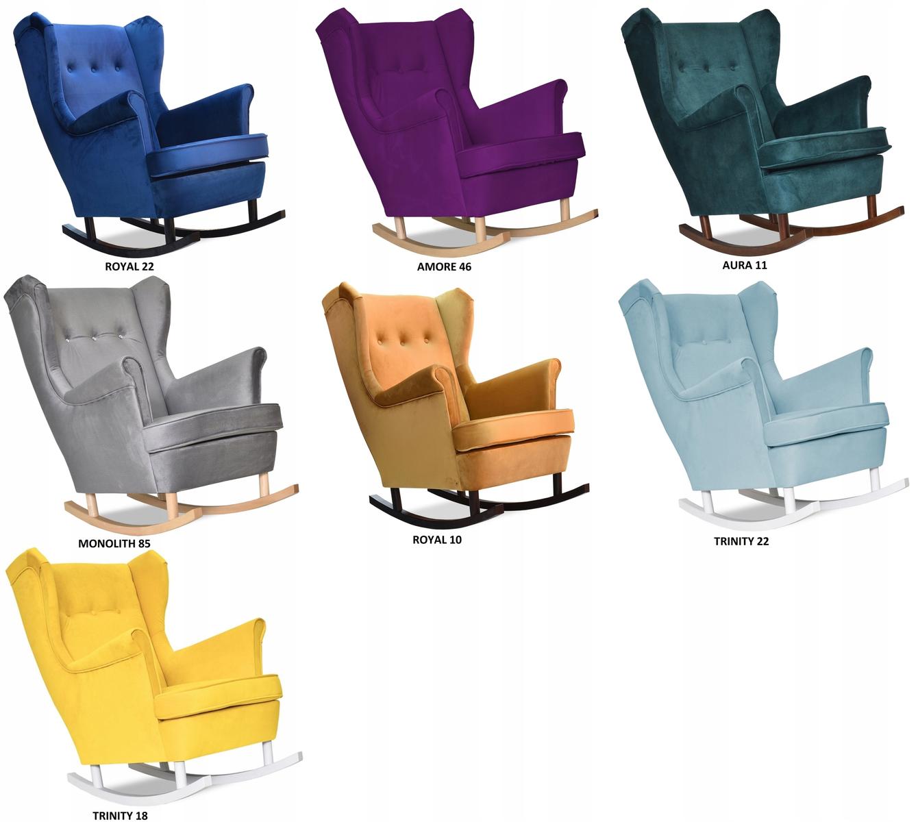 Fotel Uszak bujany WELUR pastelowe niebieskie lux nr. 7