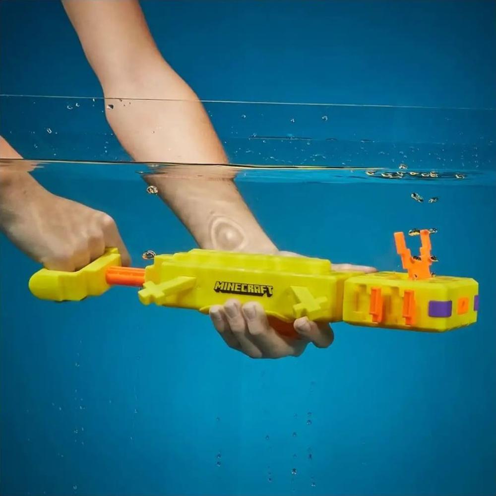 Pistolet na wodę MINECRAFT AXOLOTL oryginalny blaster nerf soaker dla dziecka  nr. 7