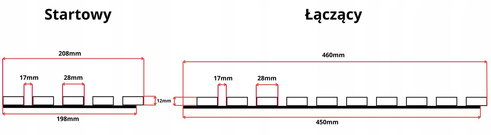 Lamele Ścienne na Filcu Panele Dekoracyjne 10szt WOTAN 275x46 RÓŻNE KOLORY nr. 14