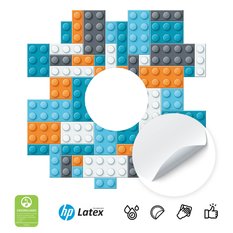 Naklejka Pod Włącznik Kontakt Kolorowe 20x20 Klocki Lego Do Pokoju Chłopca - Miniaturka zdjęcia nr 3