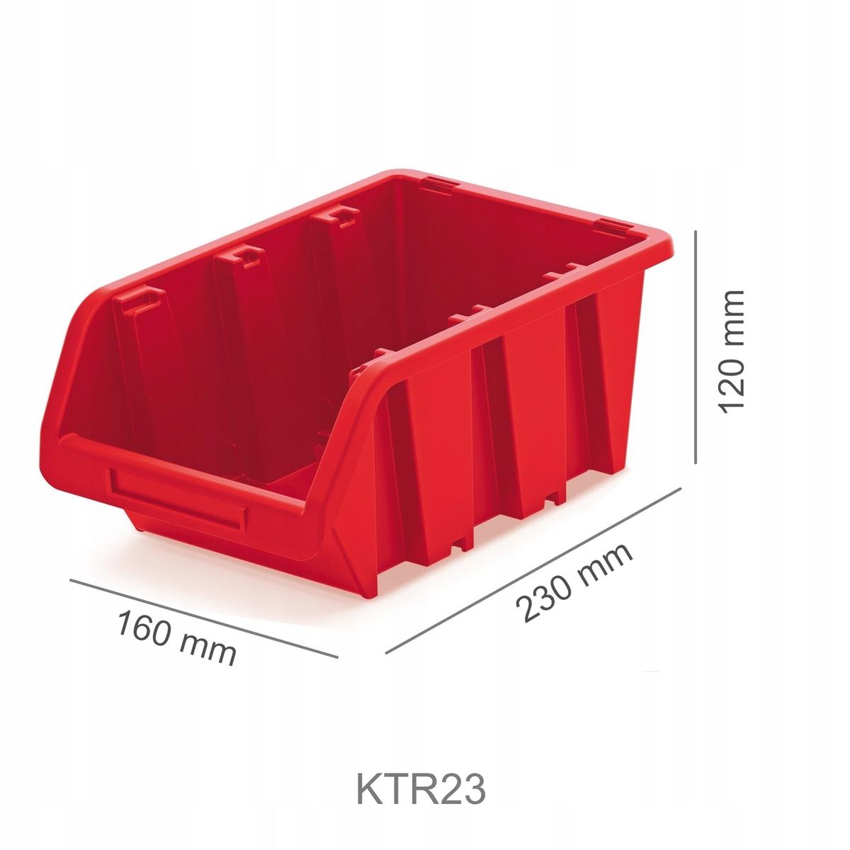 Pojemnik magazynowy, kuweta KTR23 - 230x160x120mm nr. 2