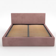 żko tapicerowane do sypialni basic 120x200x88 cm podwójne z pojemnikiem różowe - Miniaturka zdjęcia nr 14