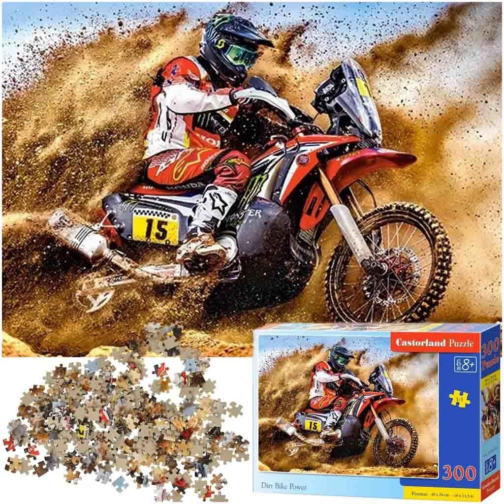 CASTORLAND Puzzle układanka 300 elementów Dirt Bike Power - Motocyklista 8+ nr. 1