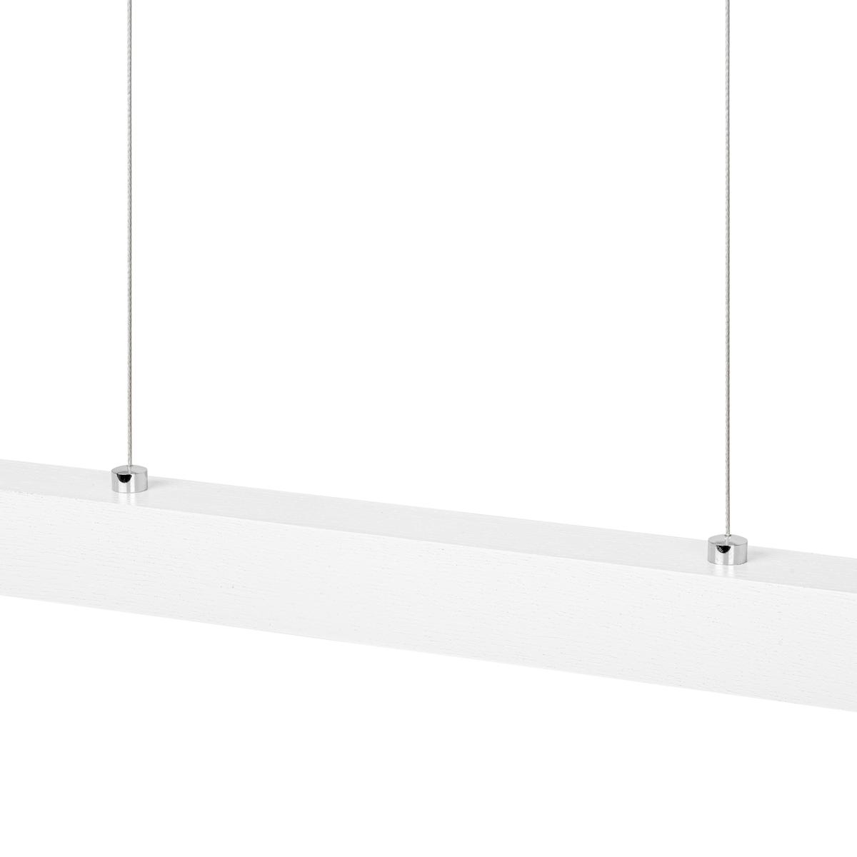 Lampa wisząca 115x7x150 cm LED z drewna jesionowego wymienny LED biała 4000K do salonu nr. 3