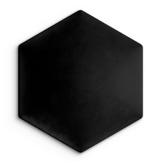 Panele tapicerowane 35x40 cm na ścianę hexagon czarny - Miniaturka zdjęcia nr 2