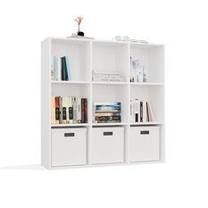 Regał Malax 110,5x110,5x30 cm do sypialni salonu biały - Miniaturka zdjęcia nr 3