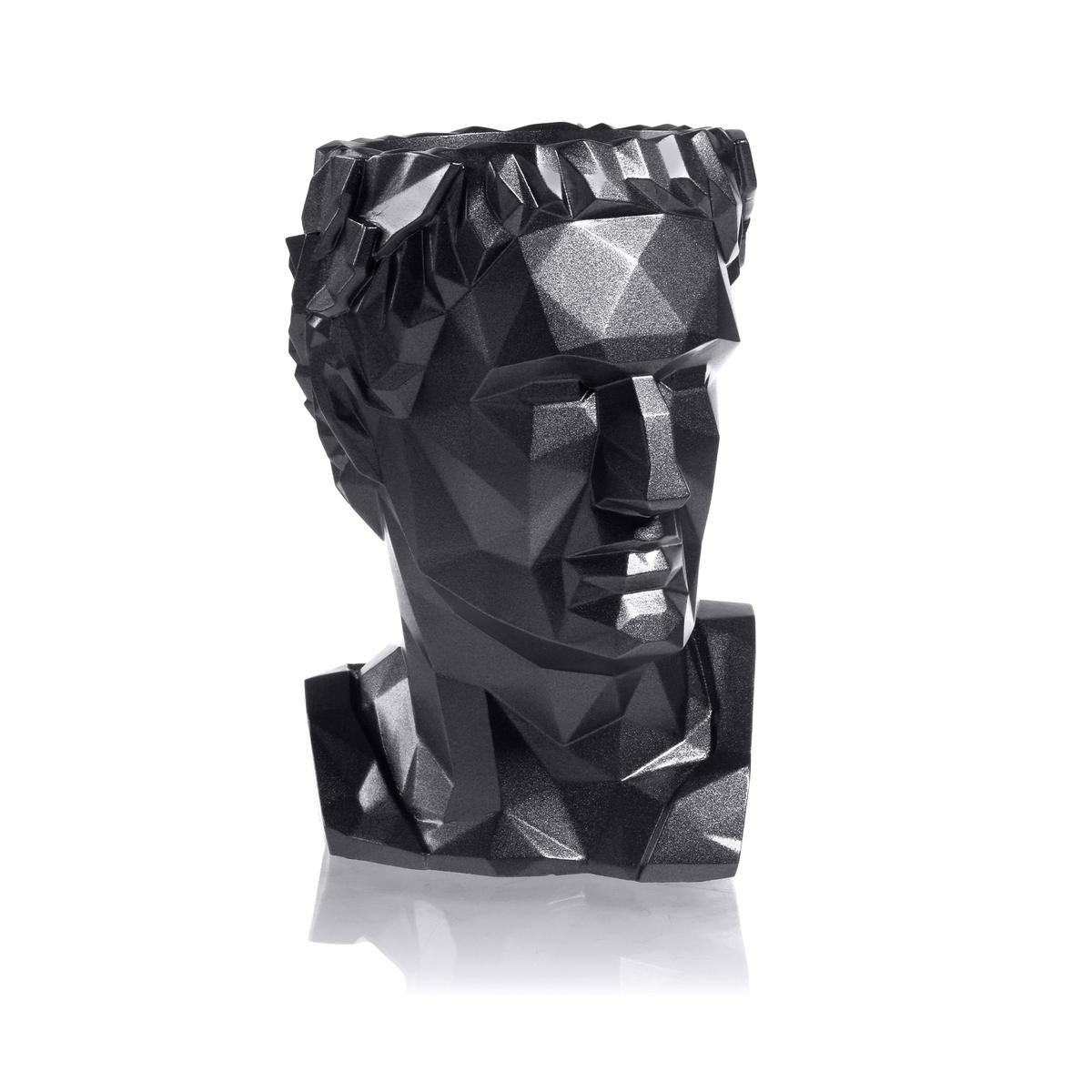 Donica Cezar Low-Poly Black Metallic 10 cm