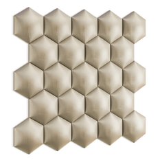 Panele tapicerowane  26x30 cm na ścianę hexagon kremowy - Miniaturka zdjęcia nr 3