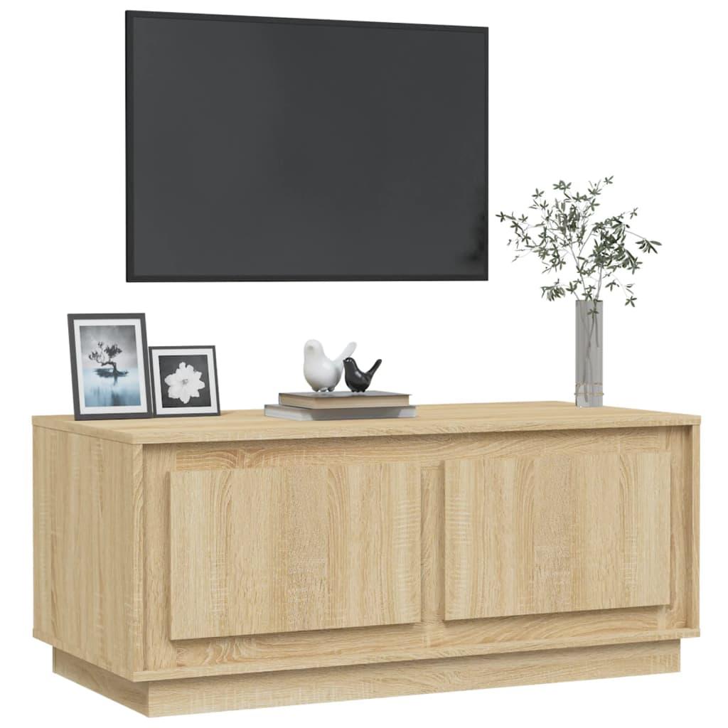 Szafka RTV 102x50x44cm materiał drewnopochodny dąb sonoma do salonu nr. 1