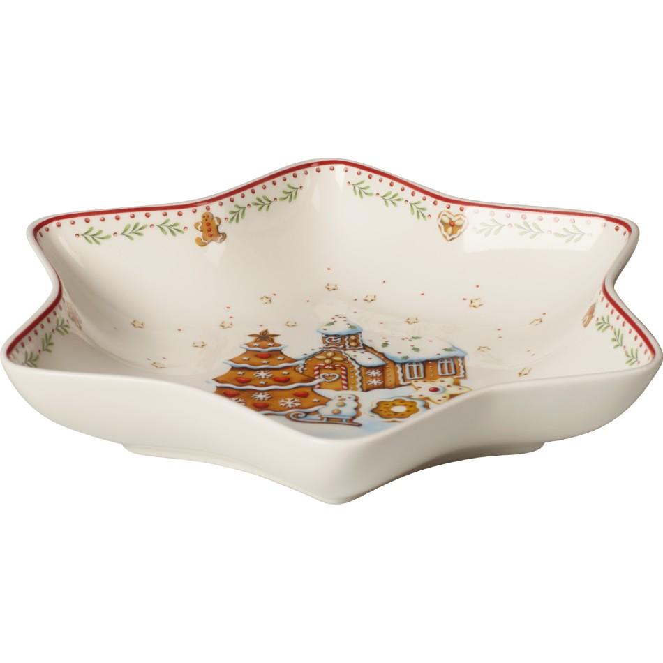 Miska 24,5 cm gwiazda Piernikowa wioska Winter Bakery Delight Villeroy & Boch biała do jadalni nr. 2