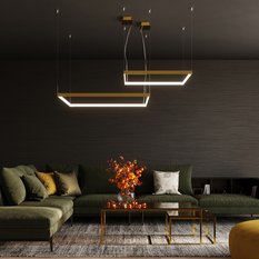 Żyrandol NELYA M 150x80x80 cm LED 3000K lampa loft wisząca do salony złoty - Miniaturka zdjęcia nr 9