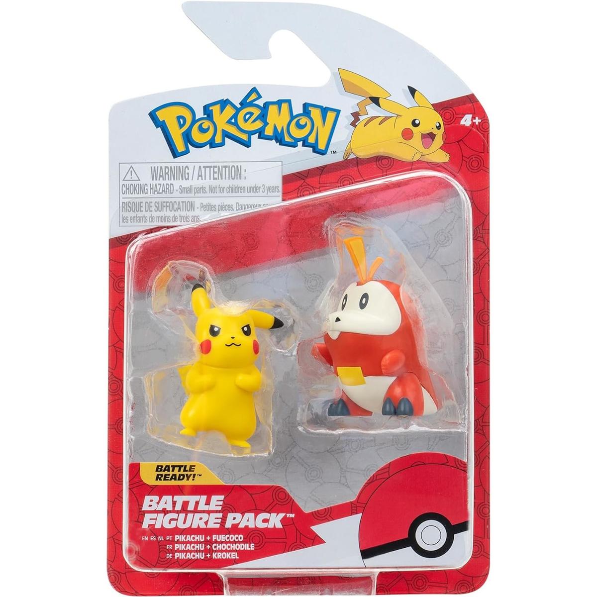 POKEMON BATTLE FIGURE PACK 2-PAK ORYGINALNE FIGURKI PIKACHU + FUECOCO