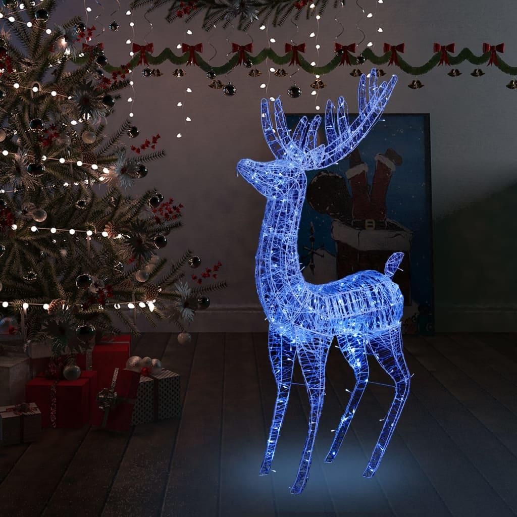 Świąteczny renifer, akryl, 250 LED, 180 cm, niebieski nr. 2