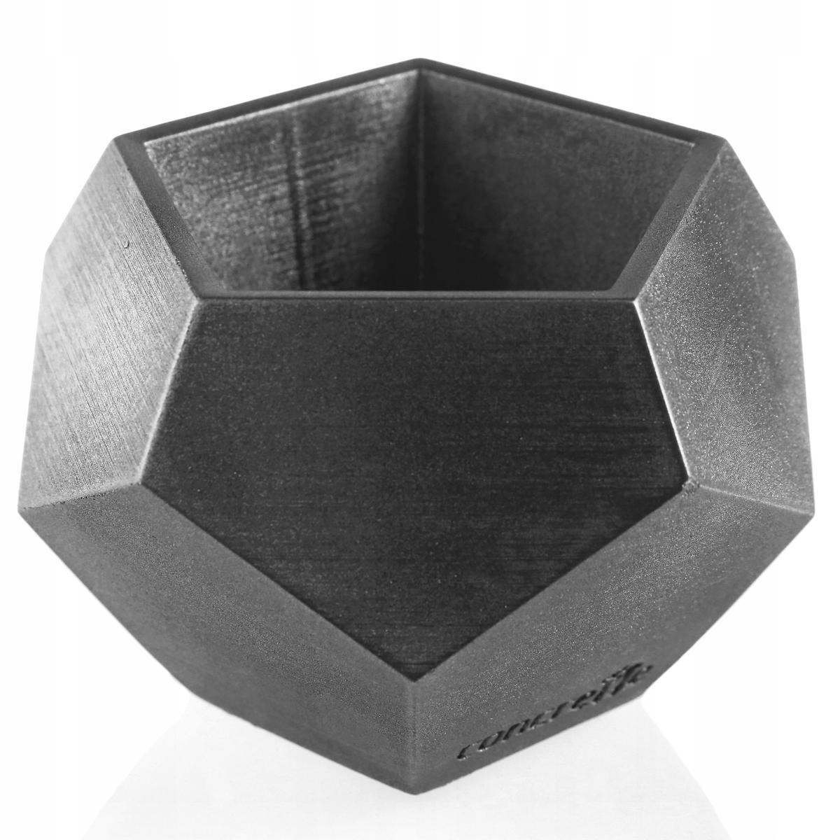 Doniczka betonowa Square Geometric 9 cm | Stal nr. 2