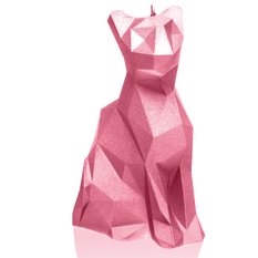 Świeca Cat Low-Poly Pink