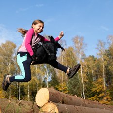 Hobby horse zabawka dla dziewczynki konik kiju A3 - Miniaturka zdjęcia nr 2