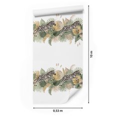 Tapeta w Rolce 10m ZEBRY Liście Tropikalne Natura  - Miniaturka zdjęcia nr 2