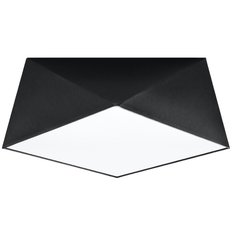 Plafon HEXA 35 czarny 15x35x35cm nowoczesna lampa E27 do salonu - Miniaturka zdjęcia nr 1