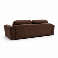 Kanapa z funkcją spania ITALY 250x100x82 cm FLOW 01 trzyosobowa sofa rozkładana brązowa - Miniaturka zdjęcia nr 4