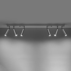 Plafon EYETECH 6 biały 20x3x100cm nowoczesna lampa G9 do salonu - Miniaturka zdjęcia nr 3