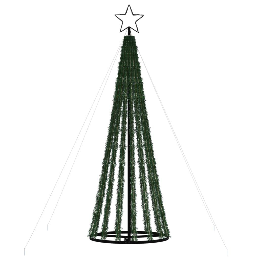 Stożkowa choinka z lampek, 275 zimnych białych LED, 180 cm nr. 5