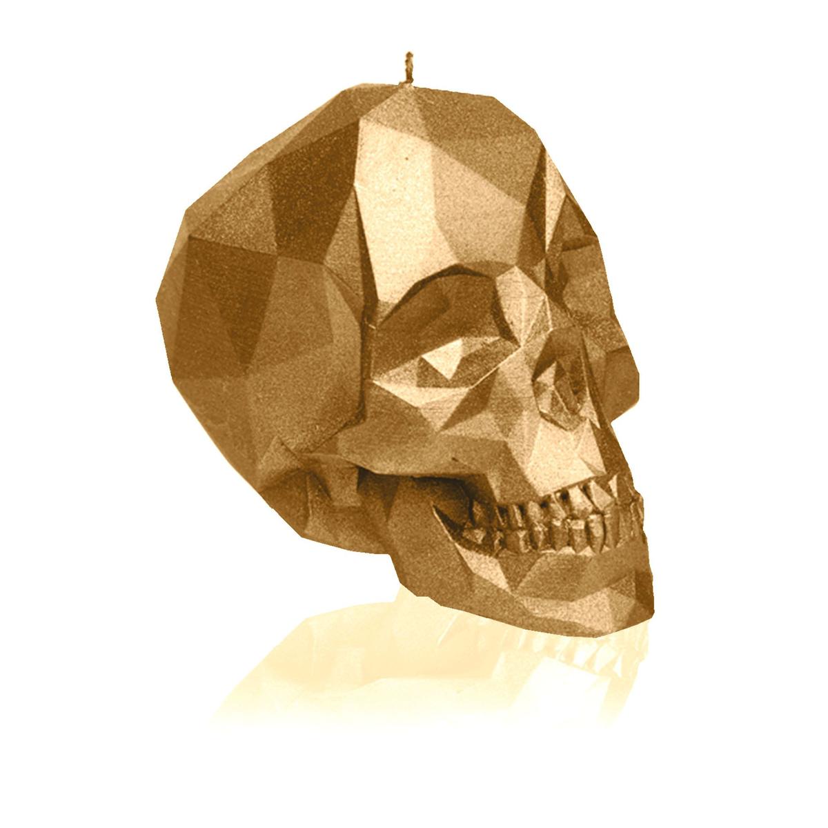 Świeca Skull Low-Poly Classic Gold Big nr. 4