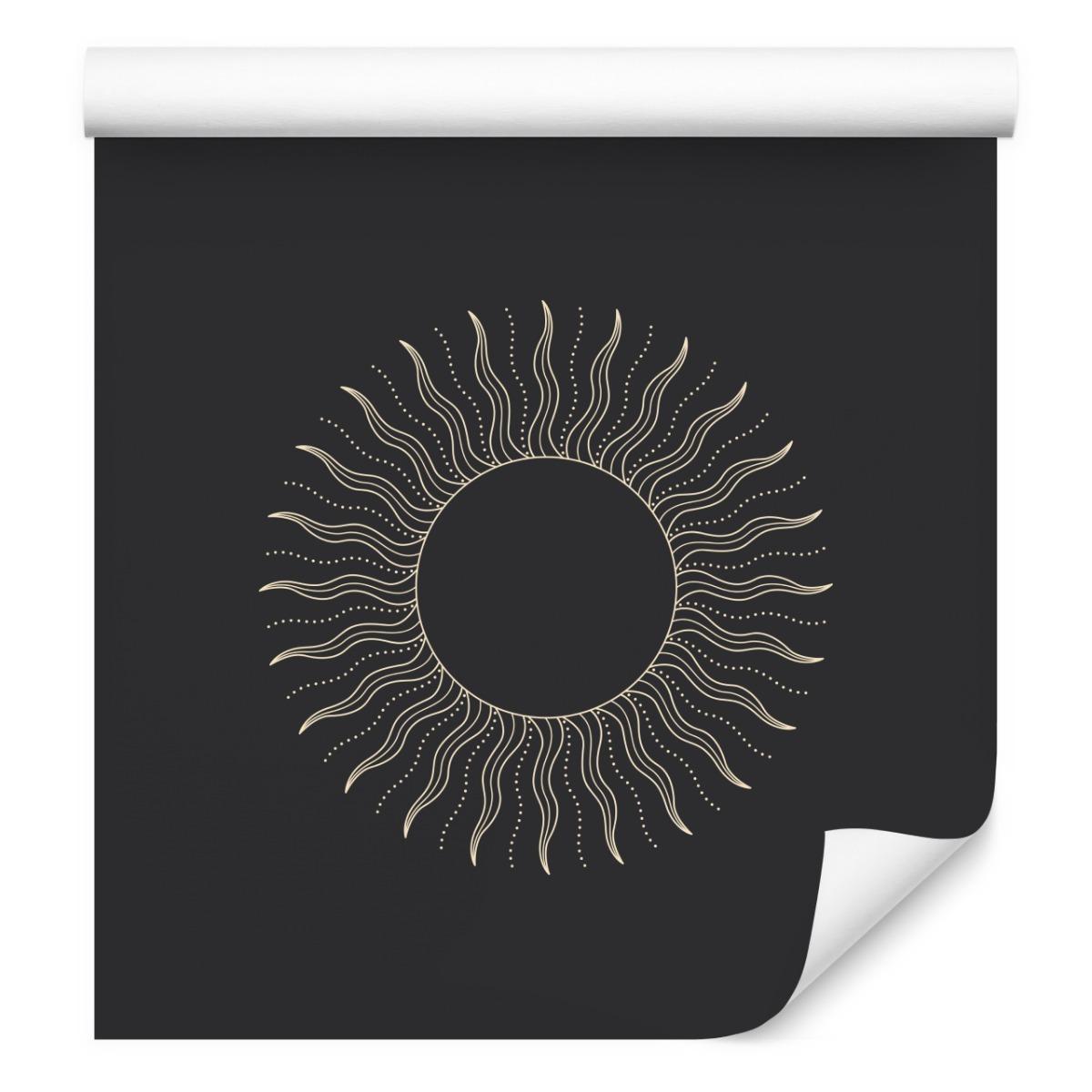 Tapeta Do Sypialni Minimalistyczny Wzór SŁOŃCE nr. 7