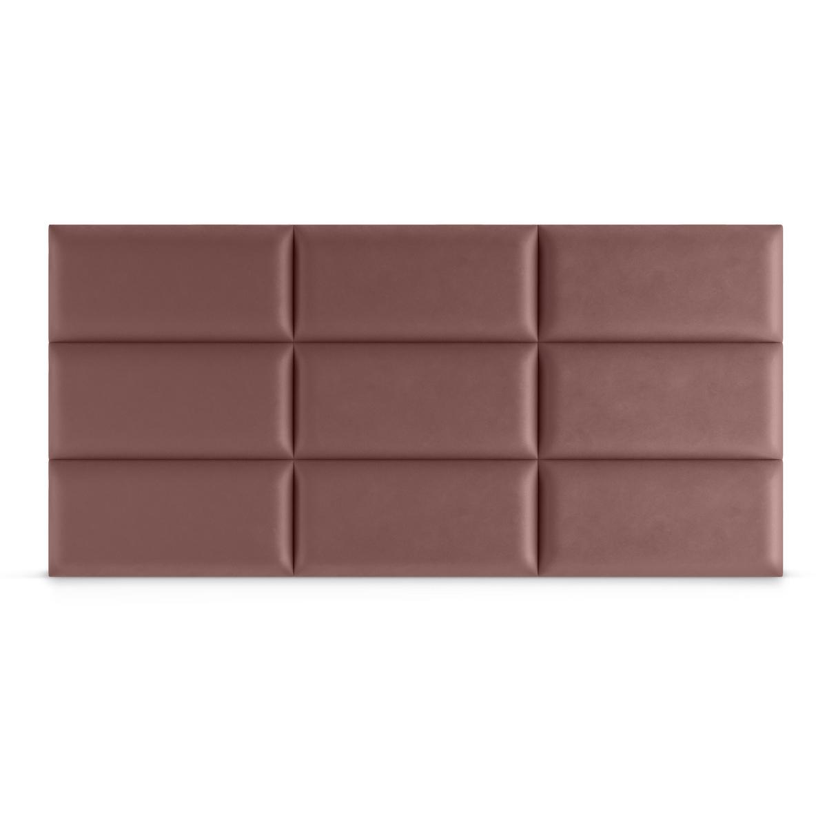 Panele tapicerowane 70x30 cm na ścianę prostokąt brudny róż nr. 4