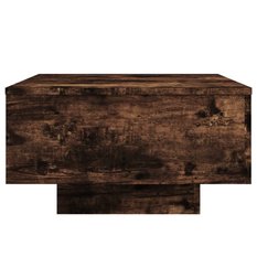 Stolik kawowy 55x55x31 cm przydymiony dąb elegancki do salonu - Miniaturka zdjęcia nr 6