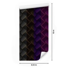 Tapeta Nowoczesna GEOMETRYCZNE Wzory Efekt 3D  - Miniaturka zdjęcia nr 2