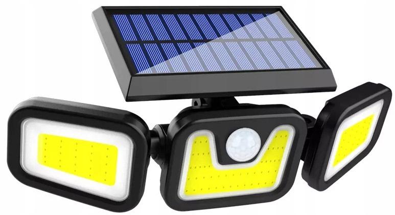 Lampas solarna LED czujnik ruchu zmierzchu do ogródka