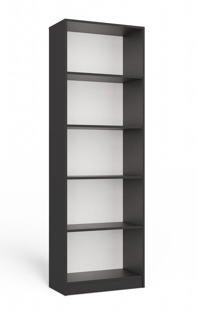 Regał Onyx 182x60x30 cm do sypialni salonu biura antracyt