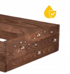 Warzywniak 30x80x120 cm drewniany zielnik inspekt skrzynia impregnowany - Miniaturka zdjęcia nr 3