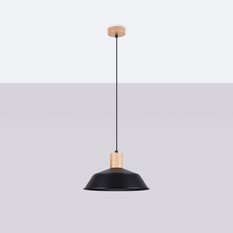 Lampa wisząca FANO czarna 120x34x34cm nowoczesna E27 do salonu - Miniaturka zdjęcia nr 2