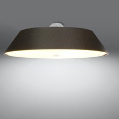 Plafon VEGA 70 czarny 25x70x70cm E27 nowoczesna lampa do salonu - Miniaturka zdjęcia nr 3