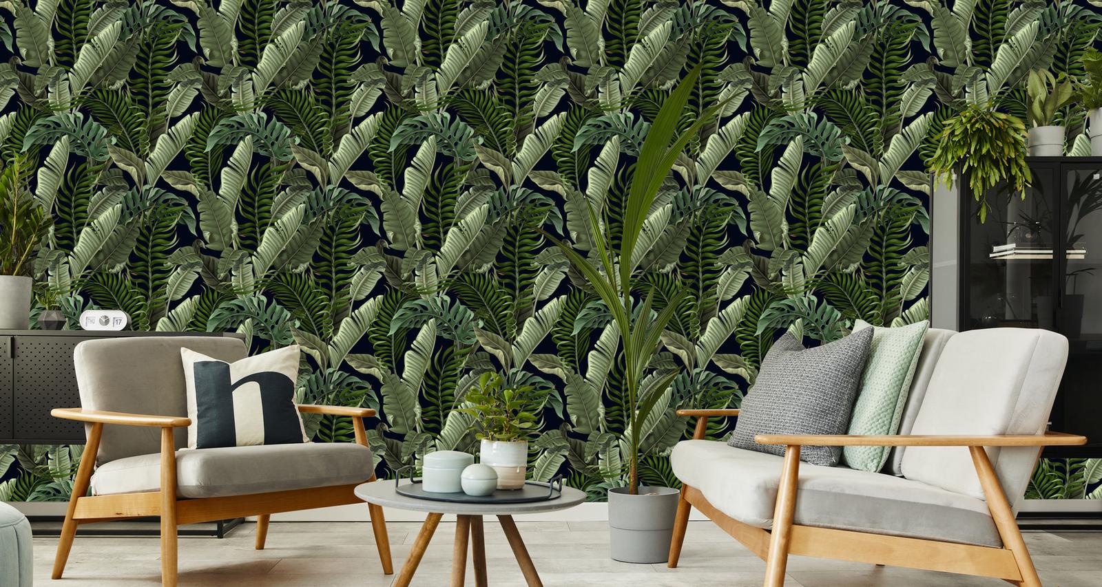 Tapeta Ścienna Do Salonu LIŚCIE Tropikalne Bananowiec Monstera Rośliny nr. 10